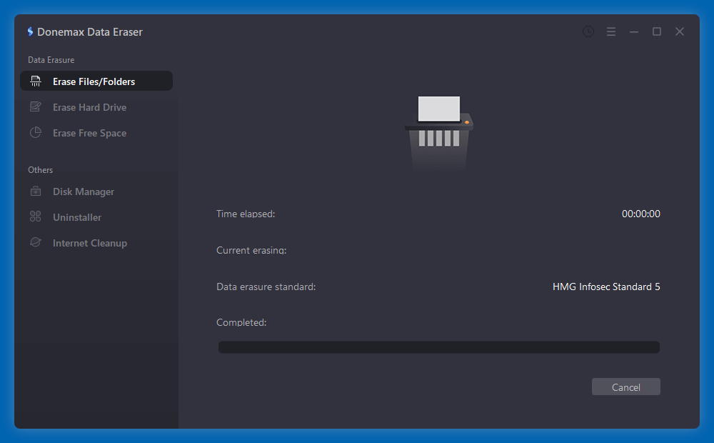 permanently shred a text file