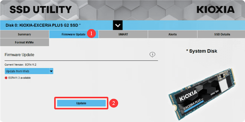KIOXIA SSD not showing up