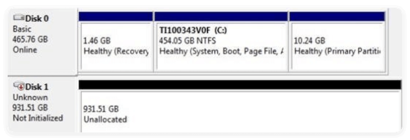KIOXIA SSD not showing up