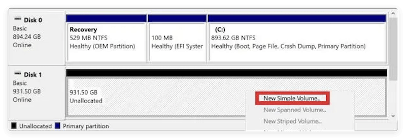 KIOXIA SSD not showing up