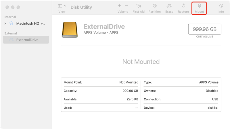 Check Disk Utility