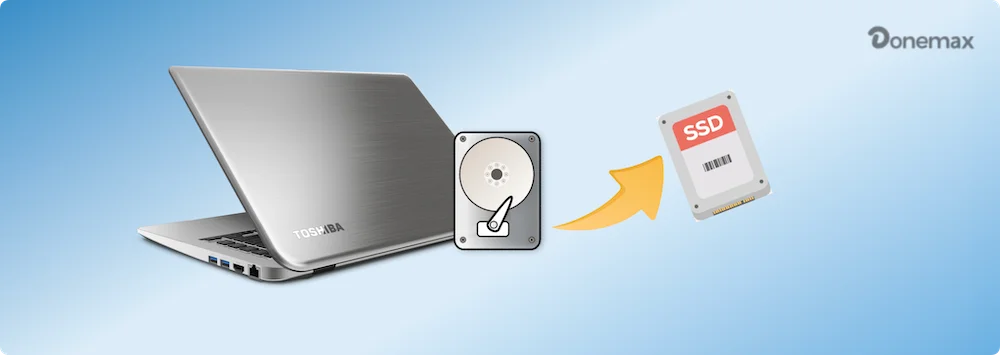 upgrade HDD to SSD on Toshiba laptop