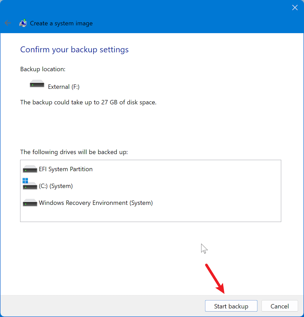 System Restore on Windows