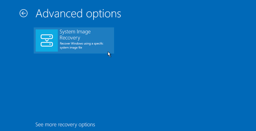 System Restore on Windows