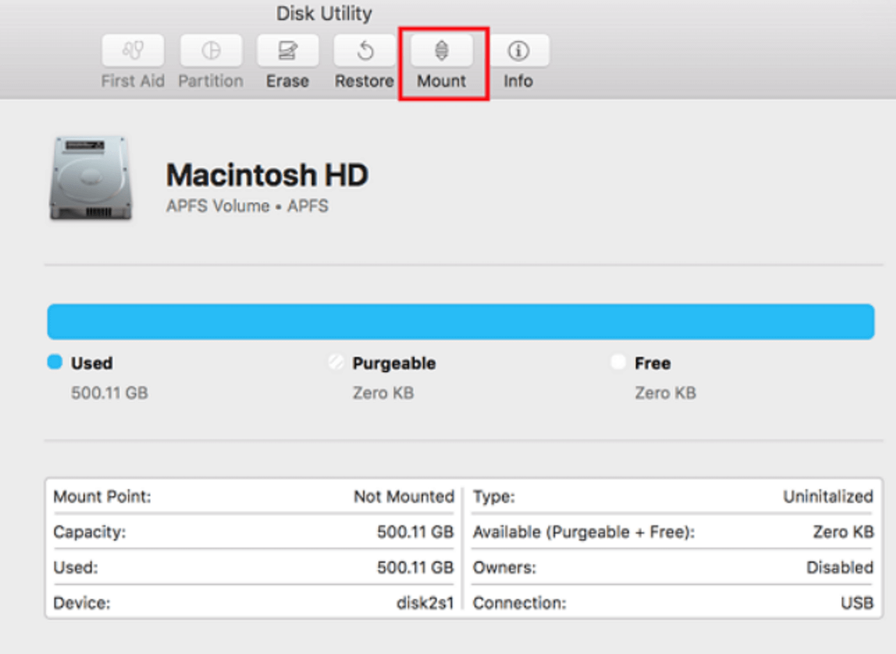 Fix The Disk Macintosh HD Can not Be Unlocked