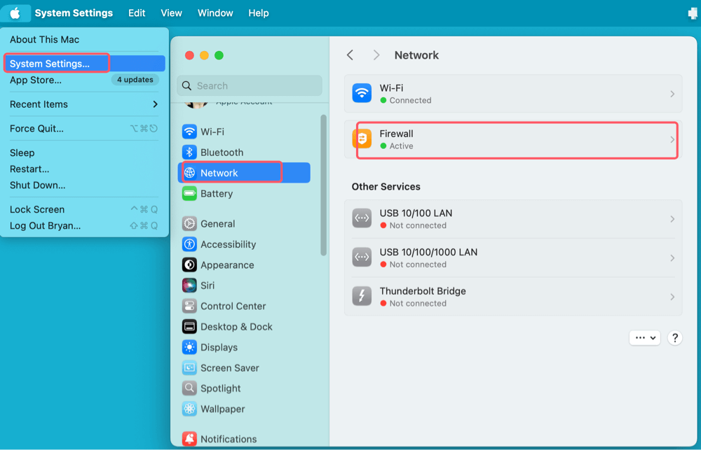 Turn On or Turn Off Mac Firewall