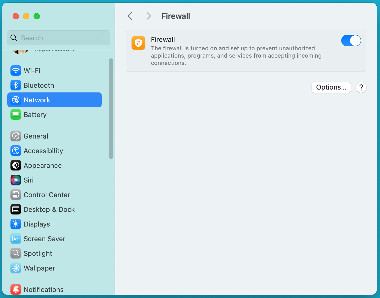 Turn On or Turn Off Mac Firewall
