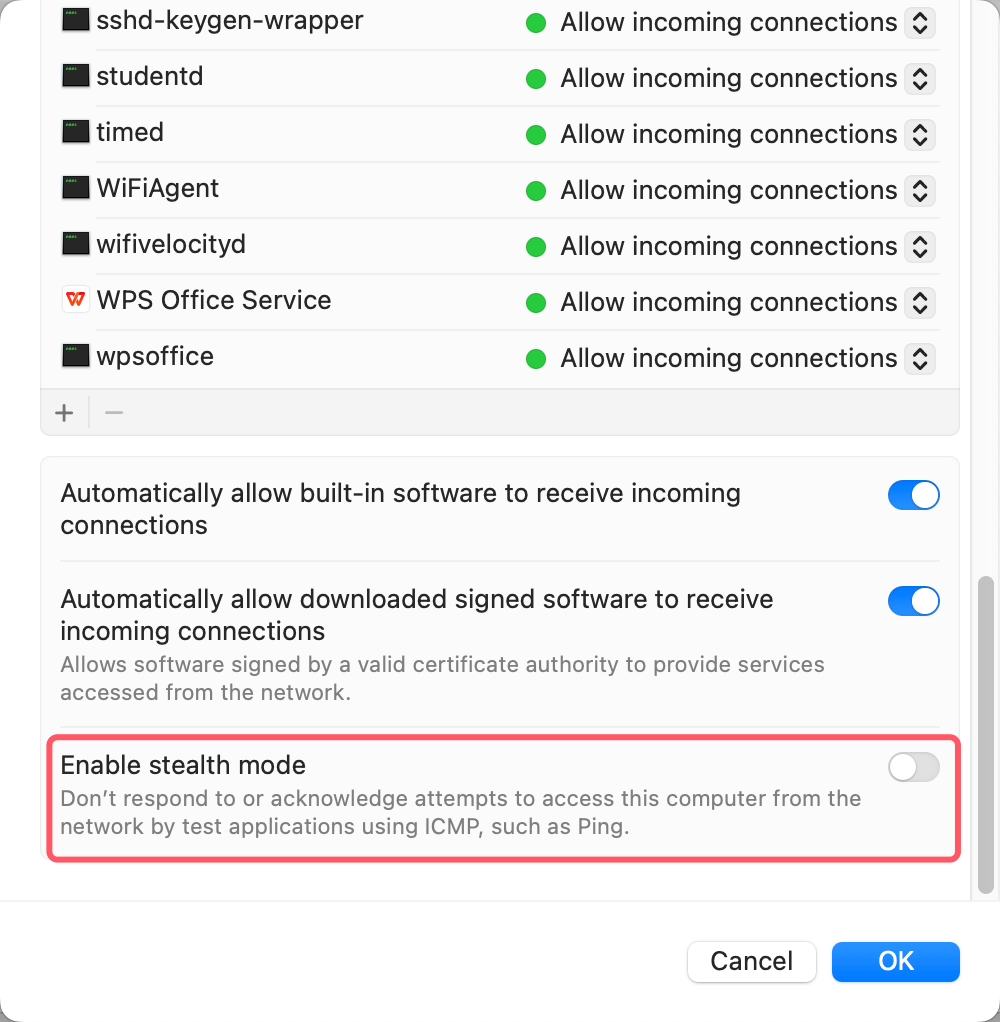 Turn On or Turn Off Mac Firewall