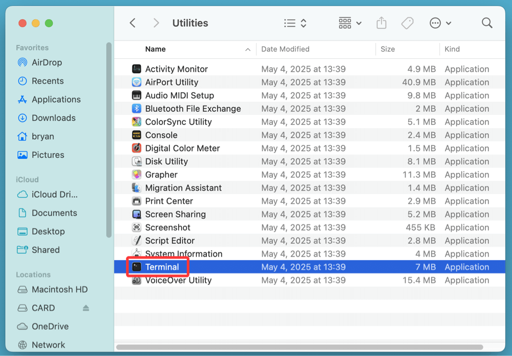 can not format SD card to FAT32 on Mac