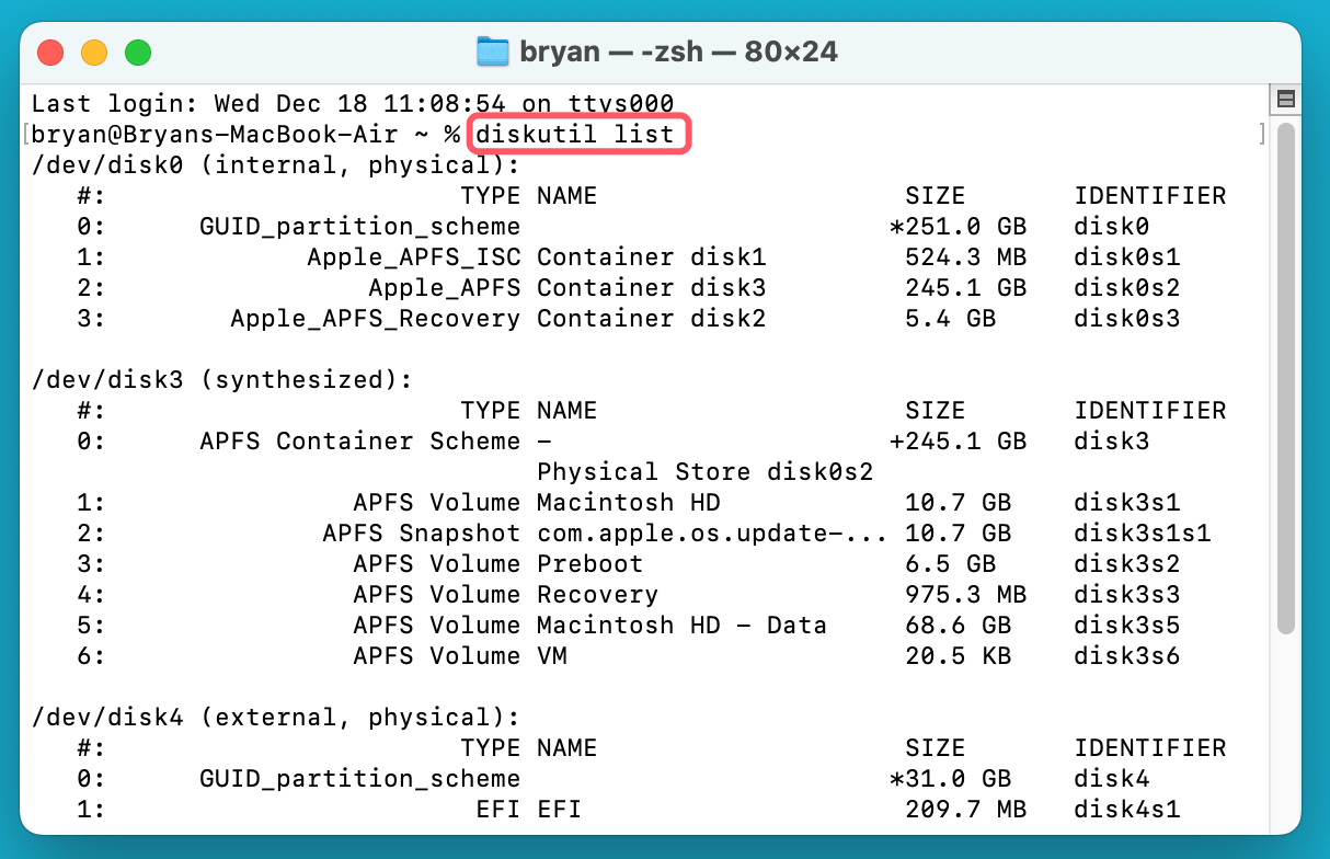 unable to write data to your USB drive or SD card on Mac