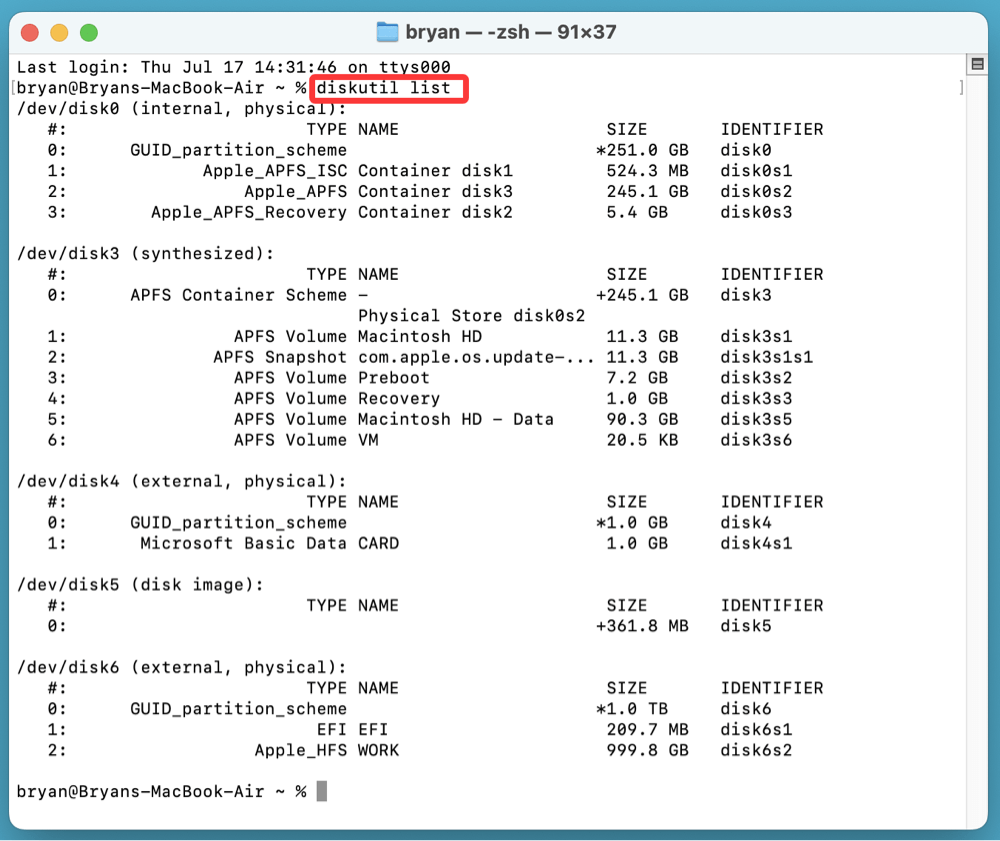 unmounting drives on Mac