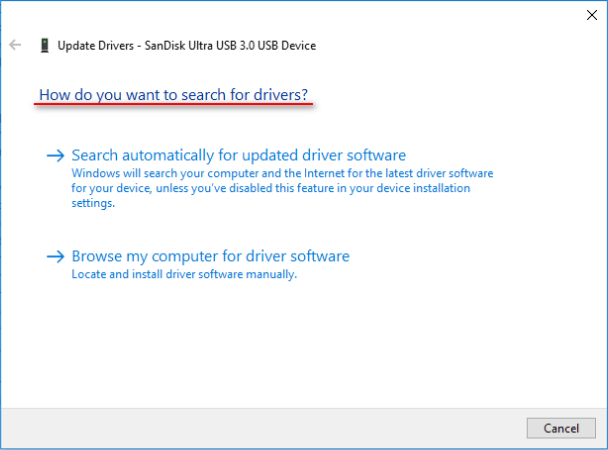 USB flash drive can't be recognized