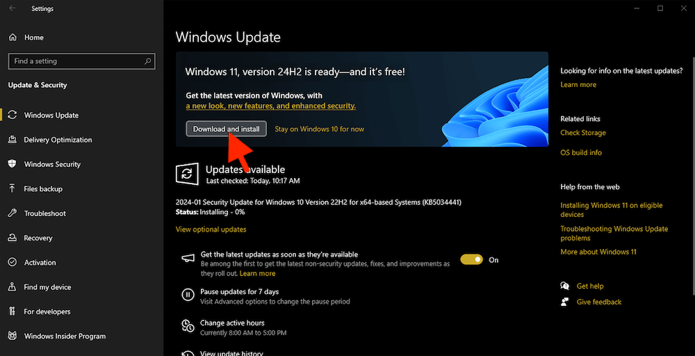 upgrade from Windows 10 to Windows 11