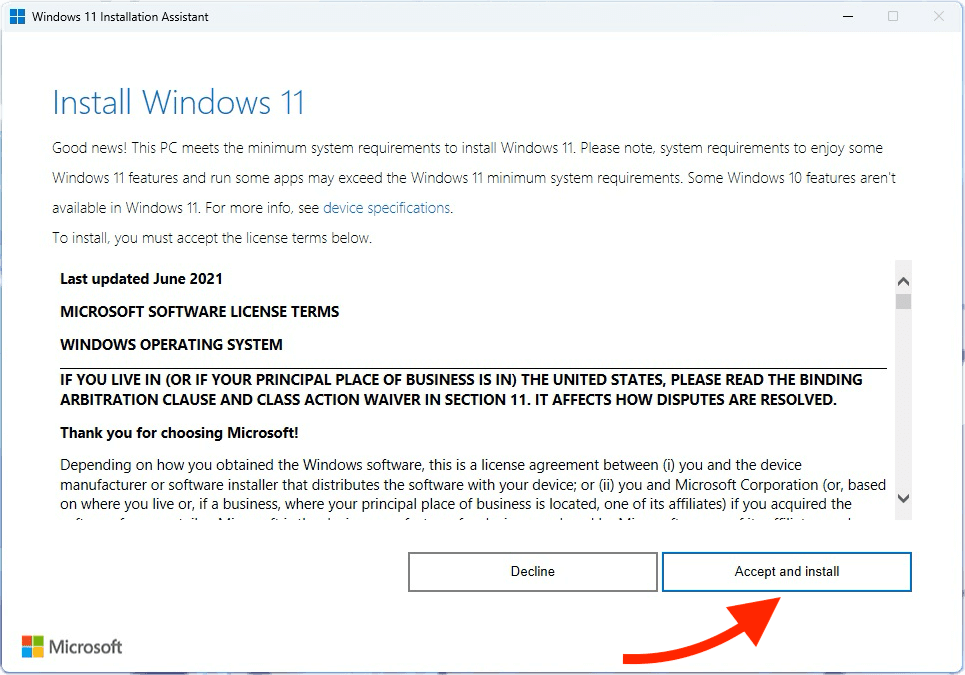 upgrade from Windows 10 to Windows 11