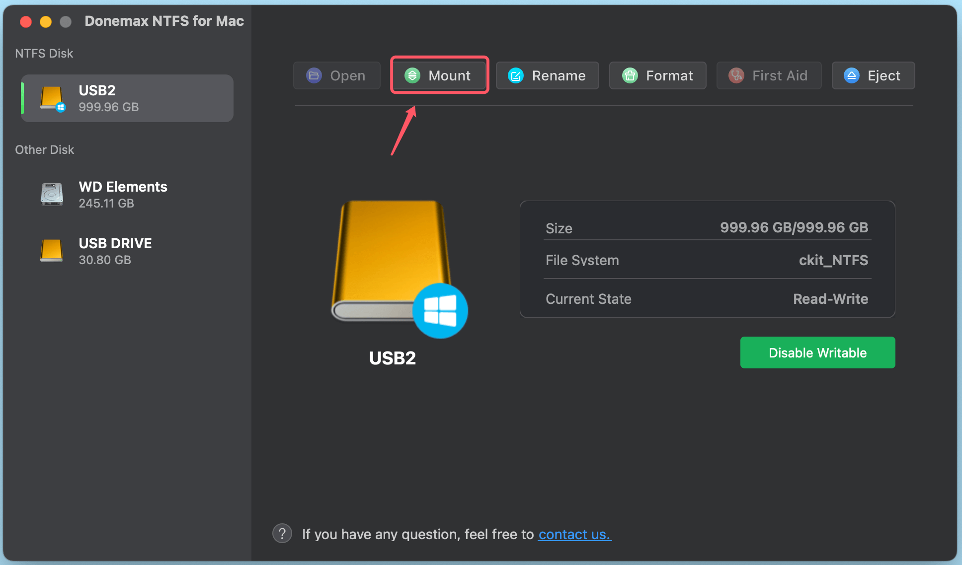 Donemax NTFS for Mac