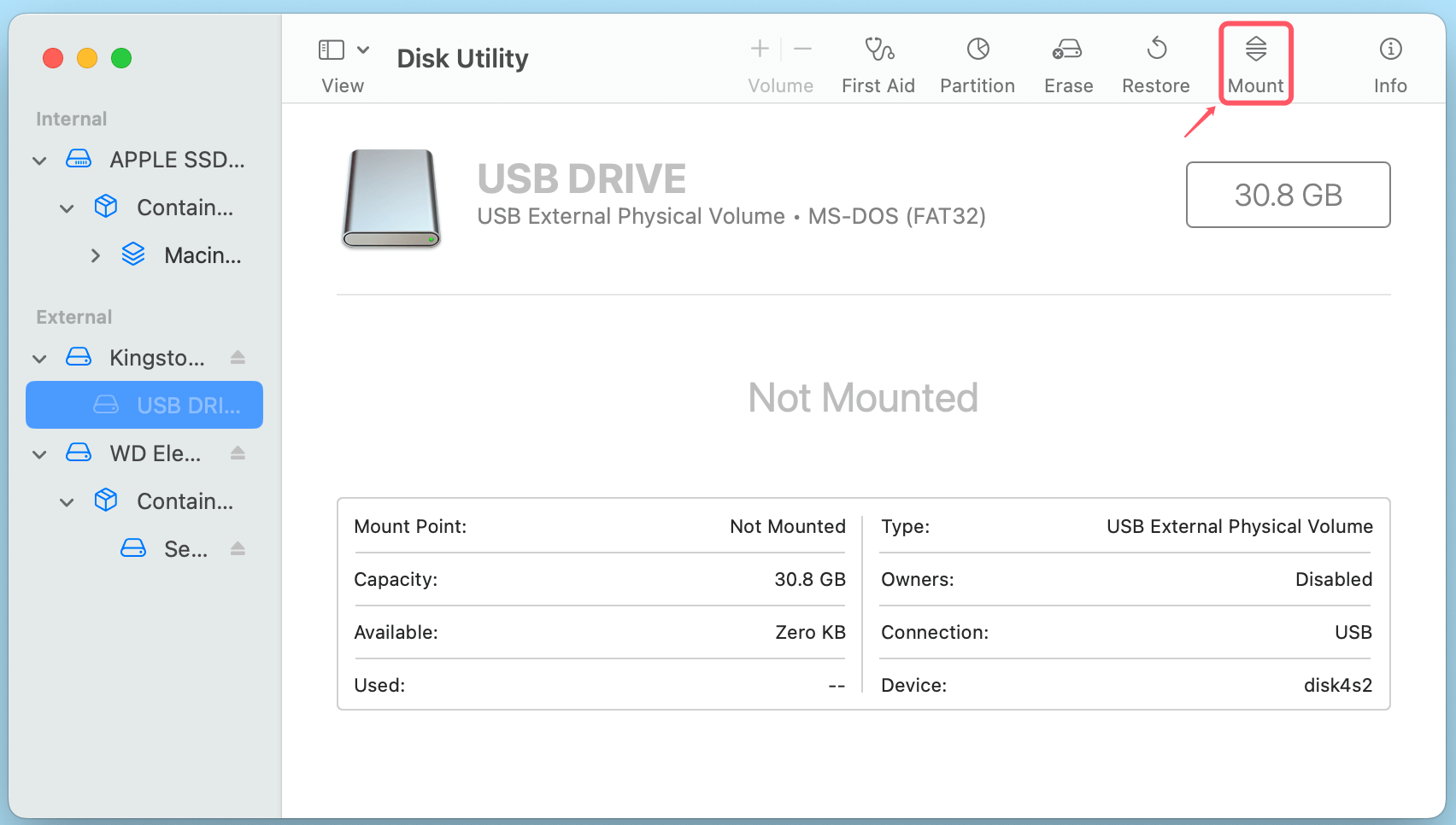 Fix USB Drive Won't Mount on Mac