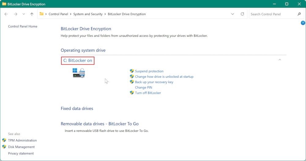 how to use BitLocker on Windows 11
