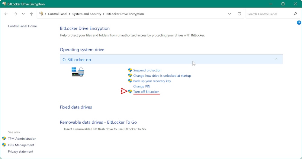 how to use BitLocker on Windows 11