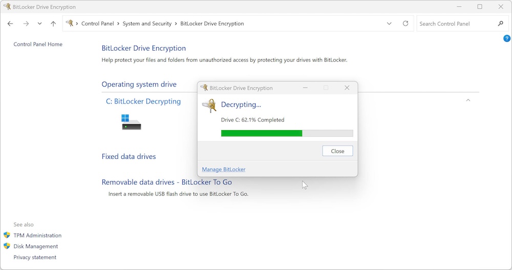 how to use BitLocker on Windows 11