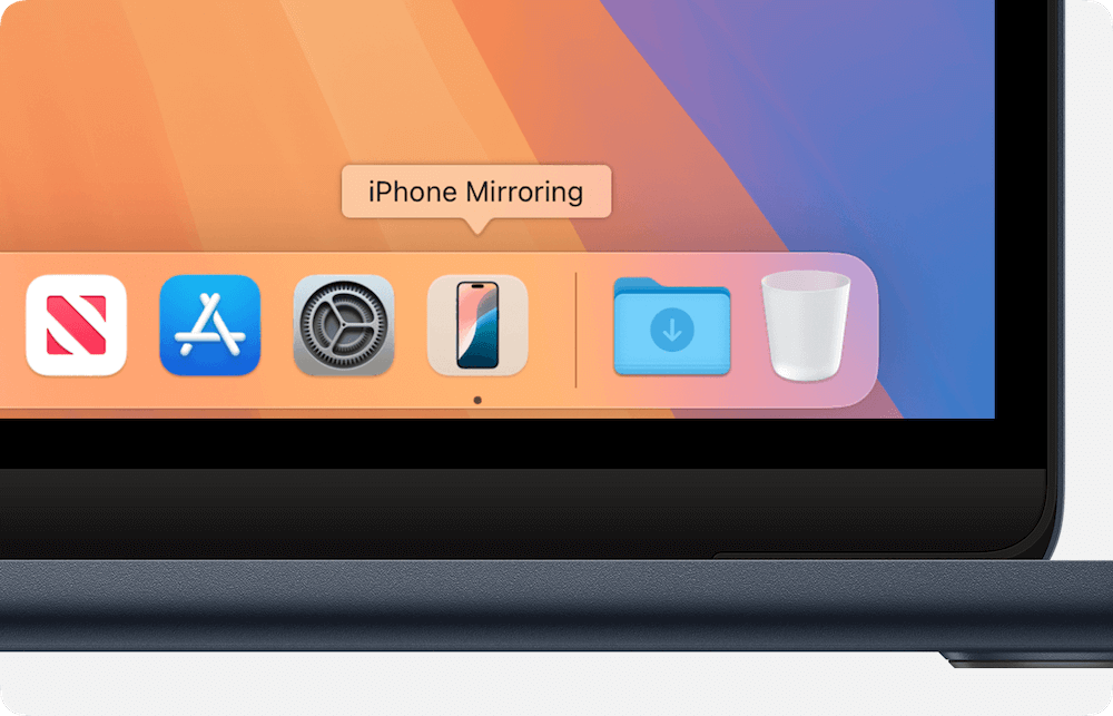 use iPhone mirroring on Mac