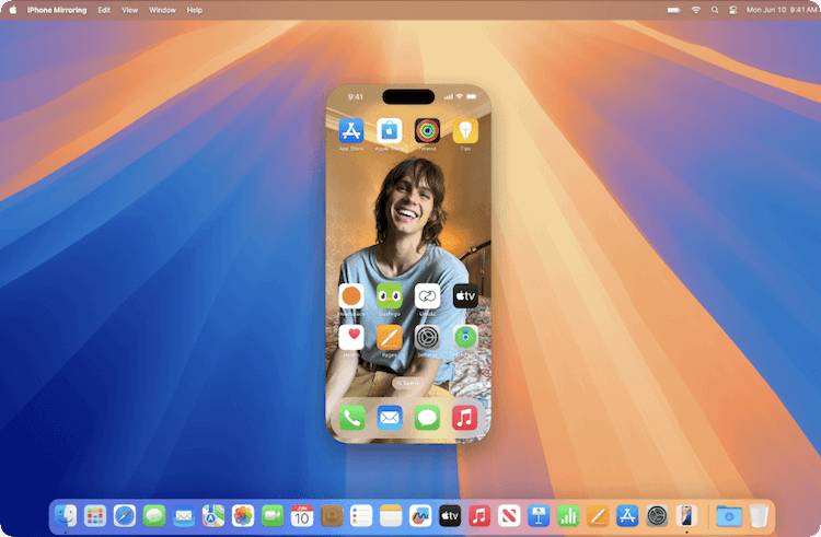 use iPhone mirroring on Mac