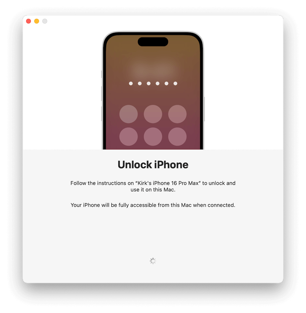 use iPhone mirroring on Mac