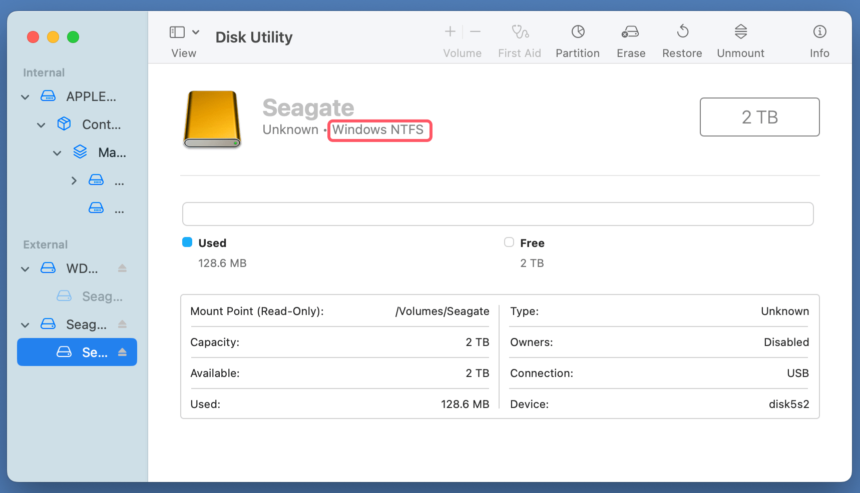 Use Seagate Expansion Desktop Hard Drive on Mac