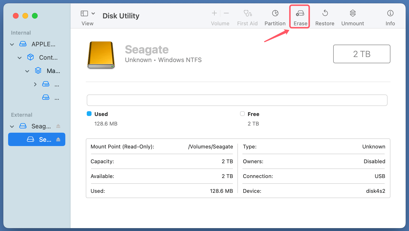 Use Seagate Expansion Desktop Hard Drive on Mac