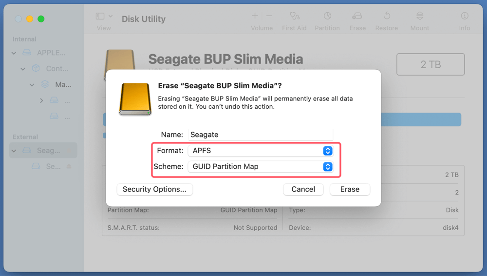 Use Seagate Expansion Desktop Hard Drive on Mac