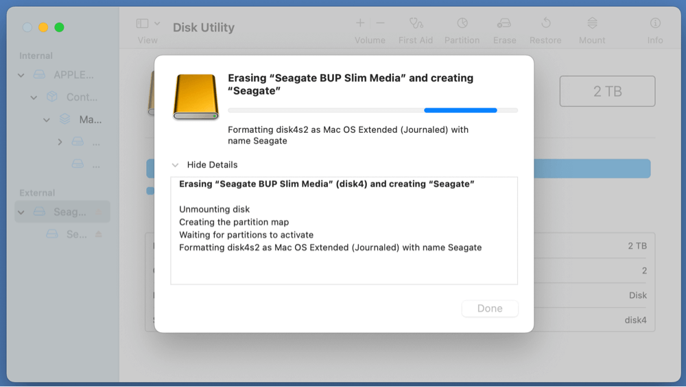 Use Seagate Expansion Desktop Hard Drive on Mac