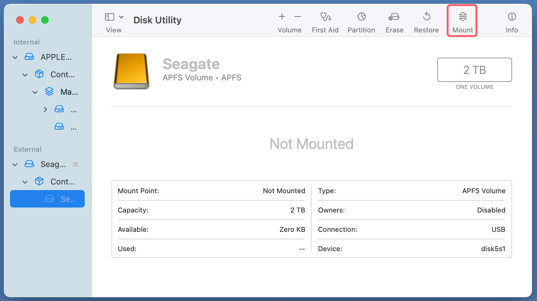Use Seagate Ultra Compact SSD on Mac