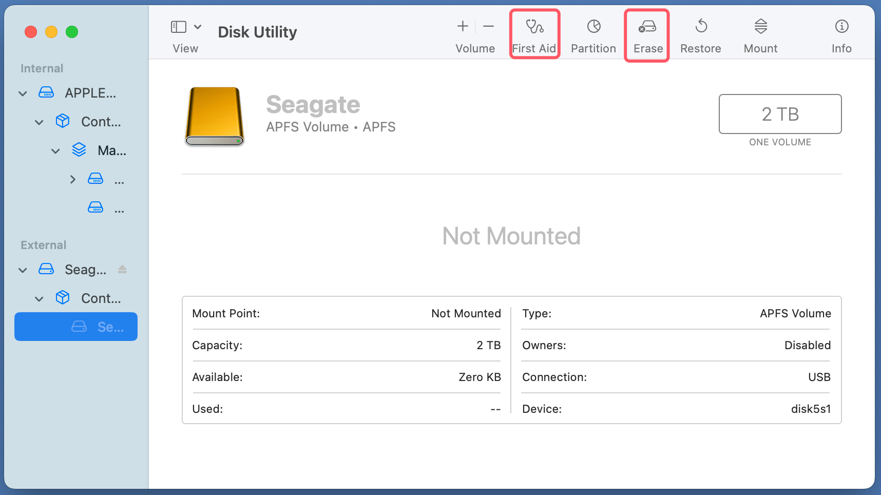 Use Seagate Ultra Compact SSD on Mac