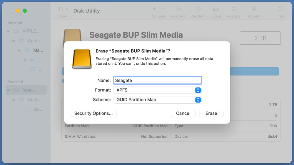 Use Seagate Ultra Compact SSD on Mac