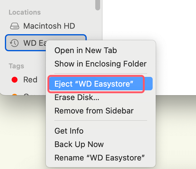 Steps to Safely Eject the Drive