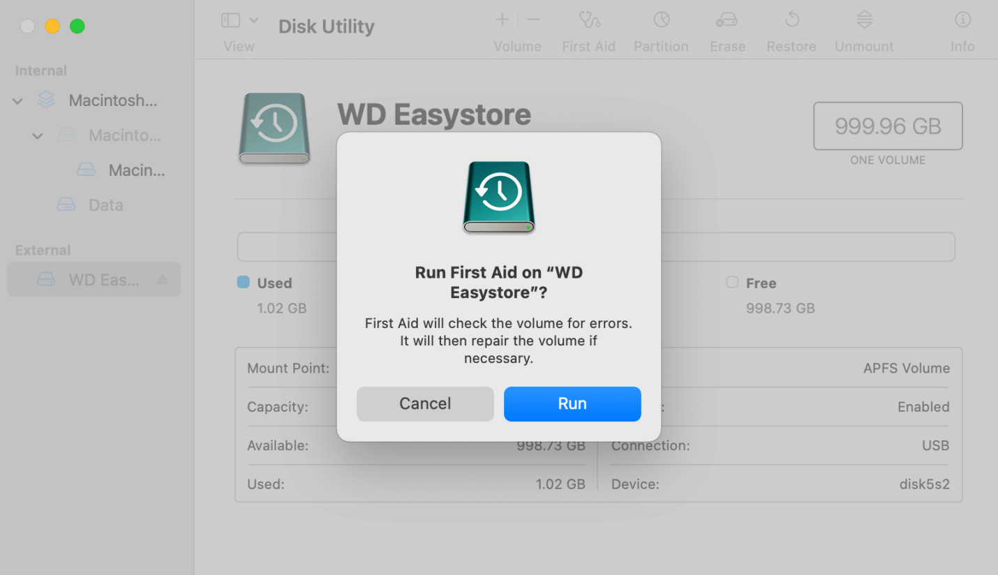 Checking Drive Health Using Disk Utility