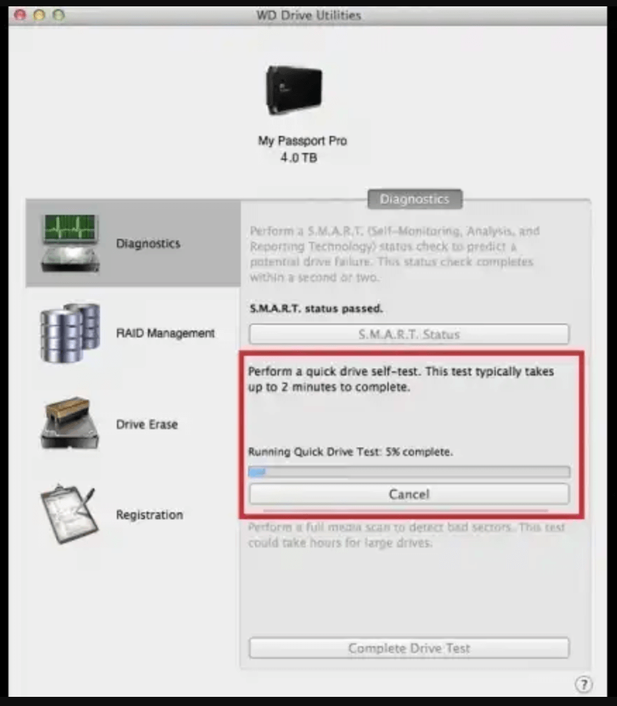 WD Drive Utilities Software