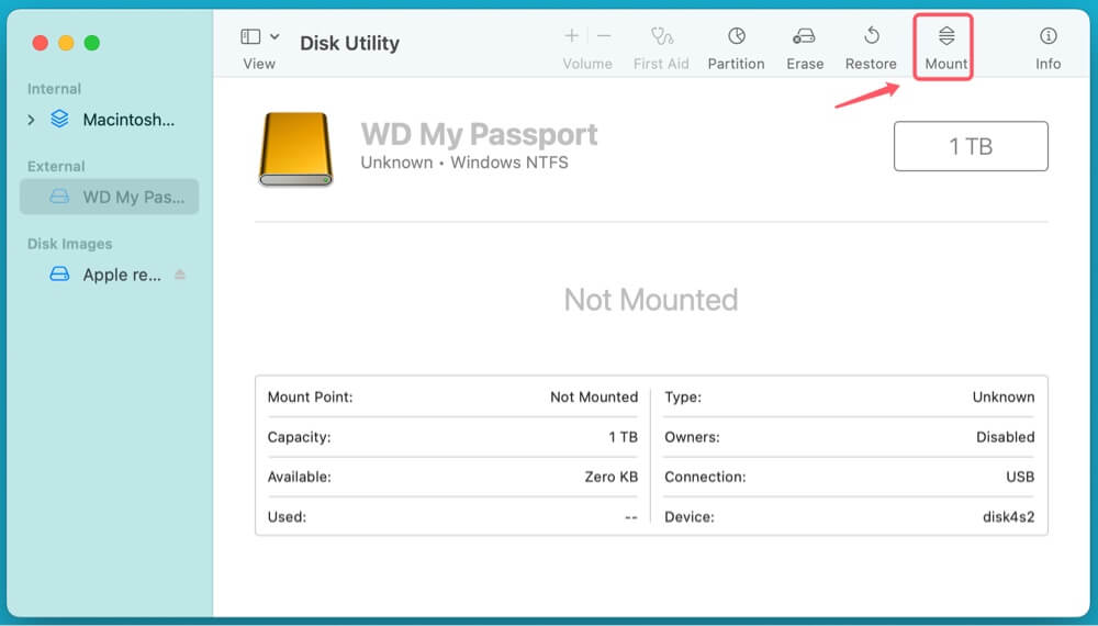 use WD My Passport on Mac