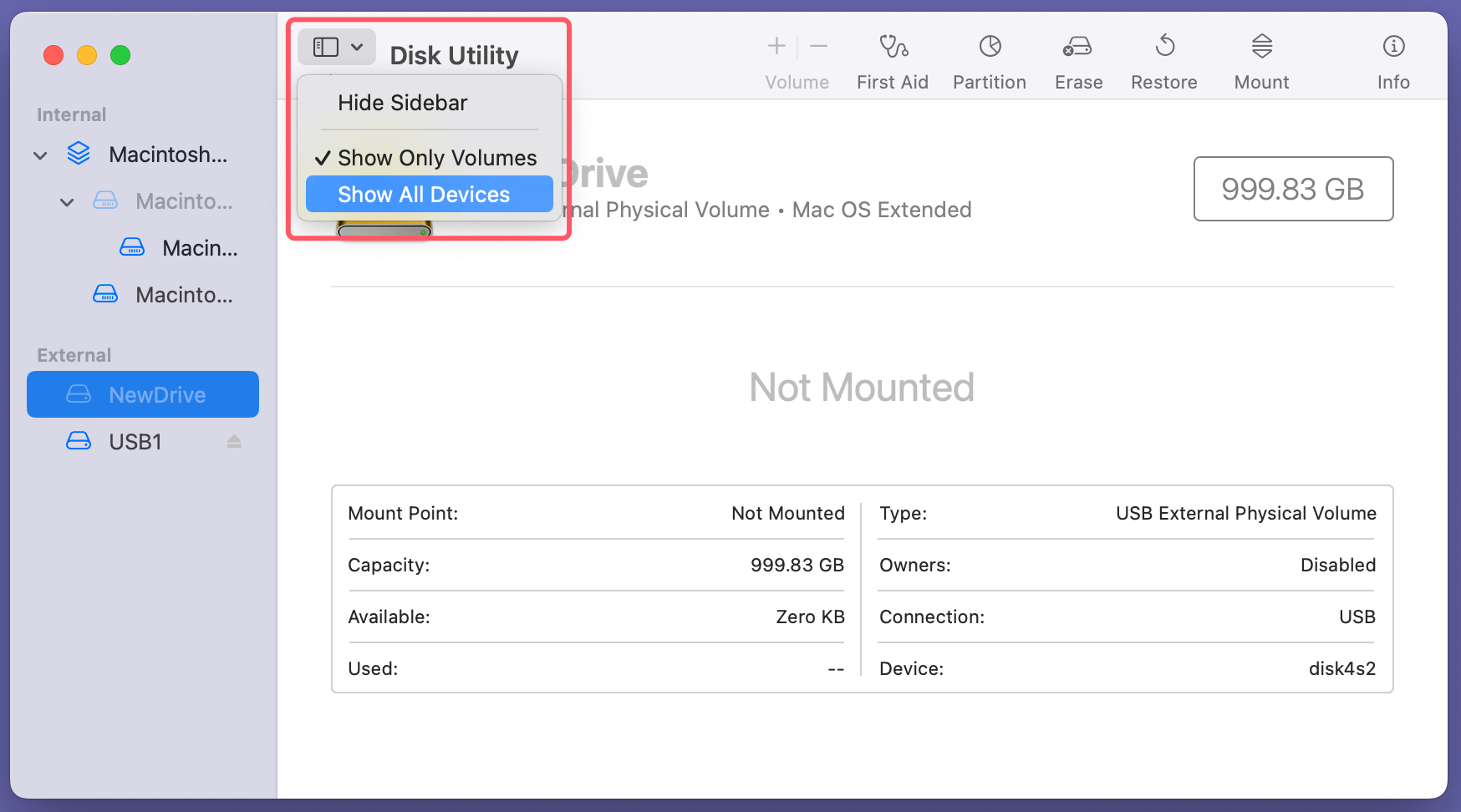 Fix WD External Hard Drive Not Showing Up in Disk Utility on Mac