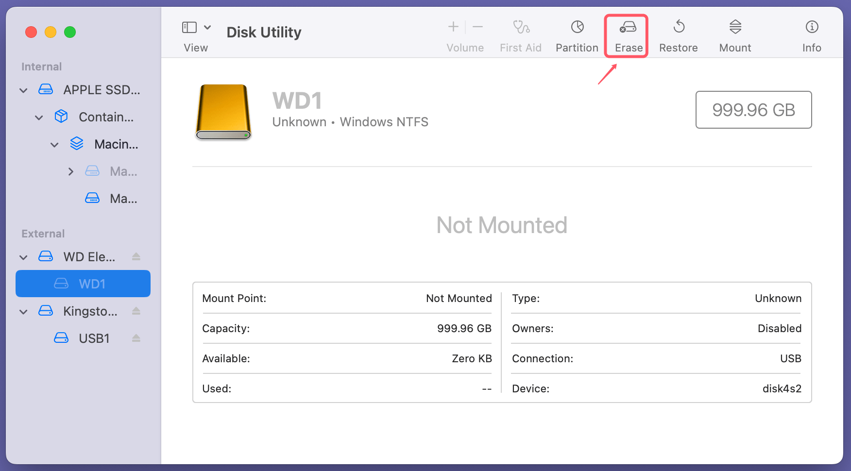 Fix WD External Hard Drive Not Showing Up in Disk Utility on Mac