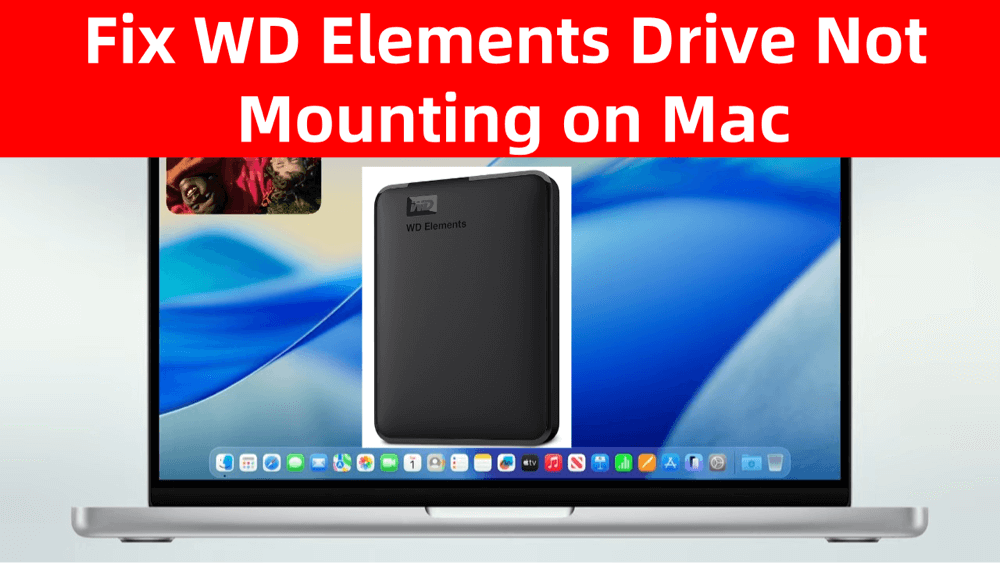 WD Elements not mounting on Mac