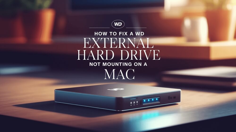 WD external hard drive not mounting on your Mac