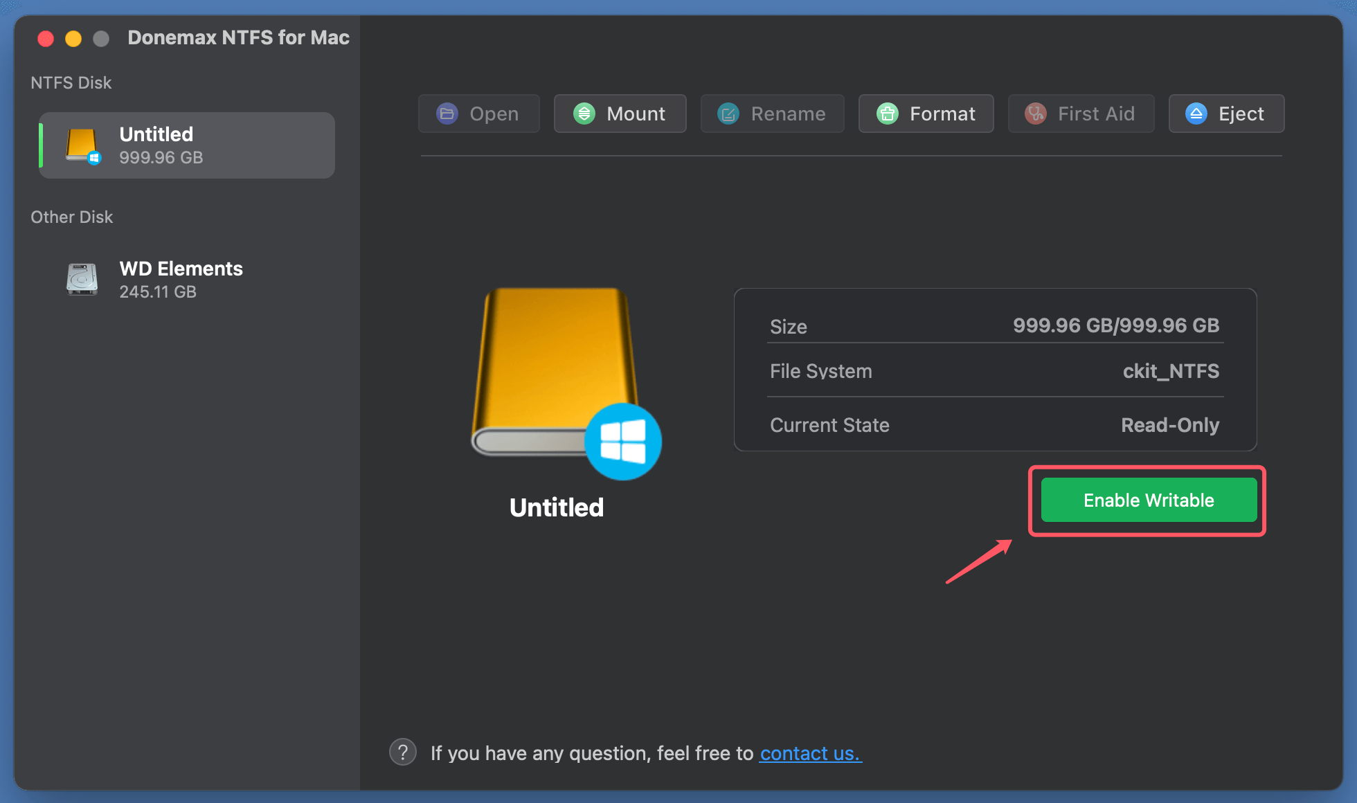 Donemax NTFS for Mac