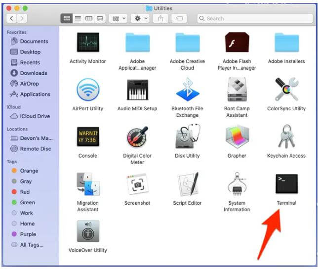 how to open a file on terminal mac