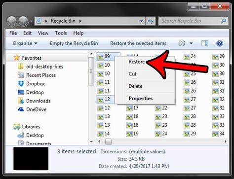 recover deleted files in Windows 7