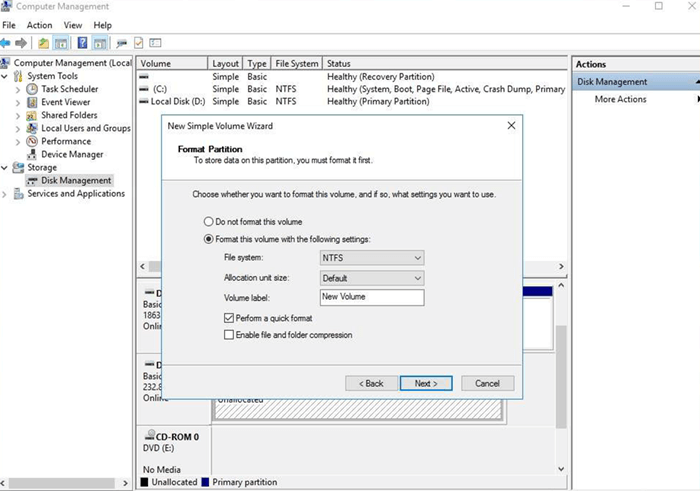 Windows Disk Management