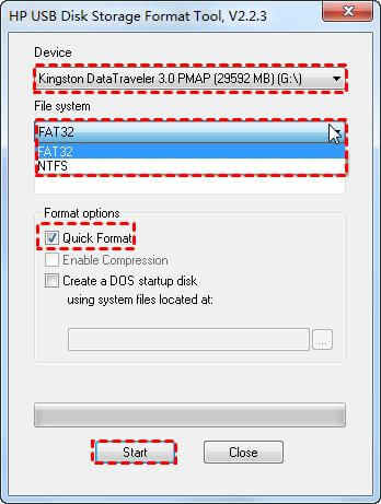 HP USB Disk Storage Format Tool