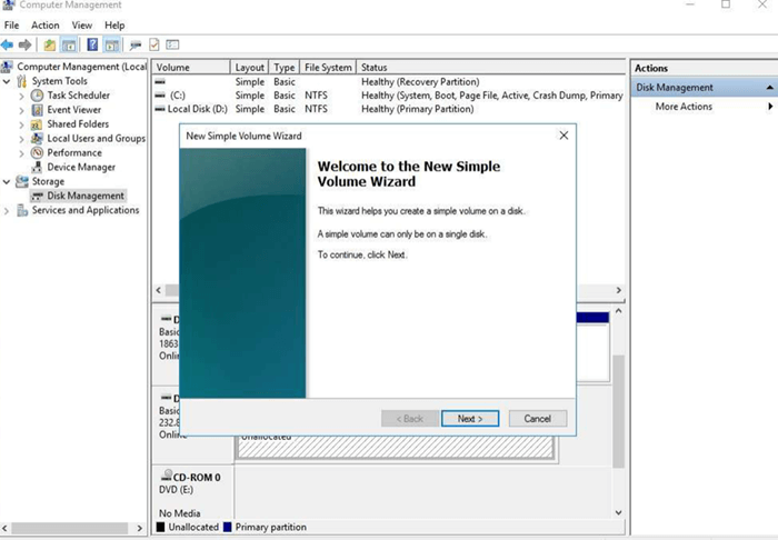 Windows Disk Management