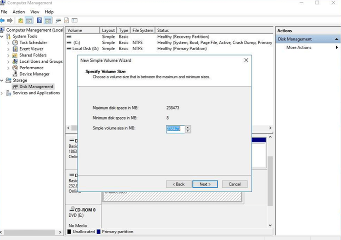 Windows Disk Management