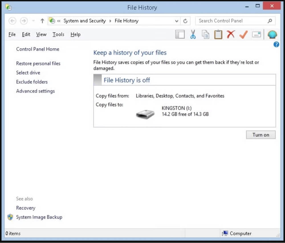 Use Windows File History