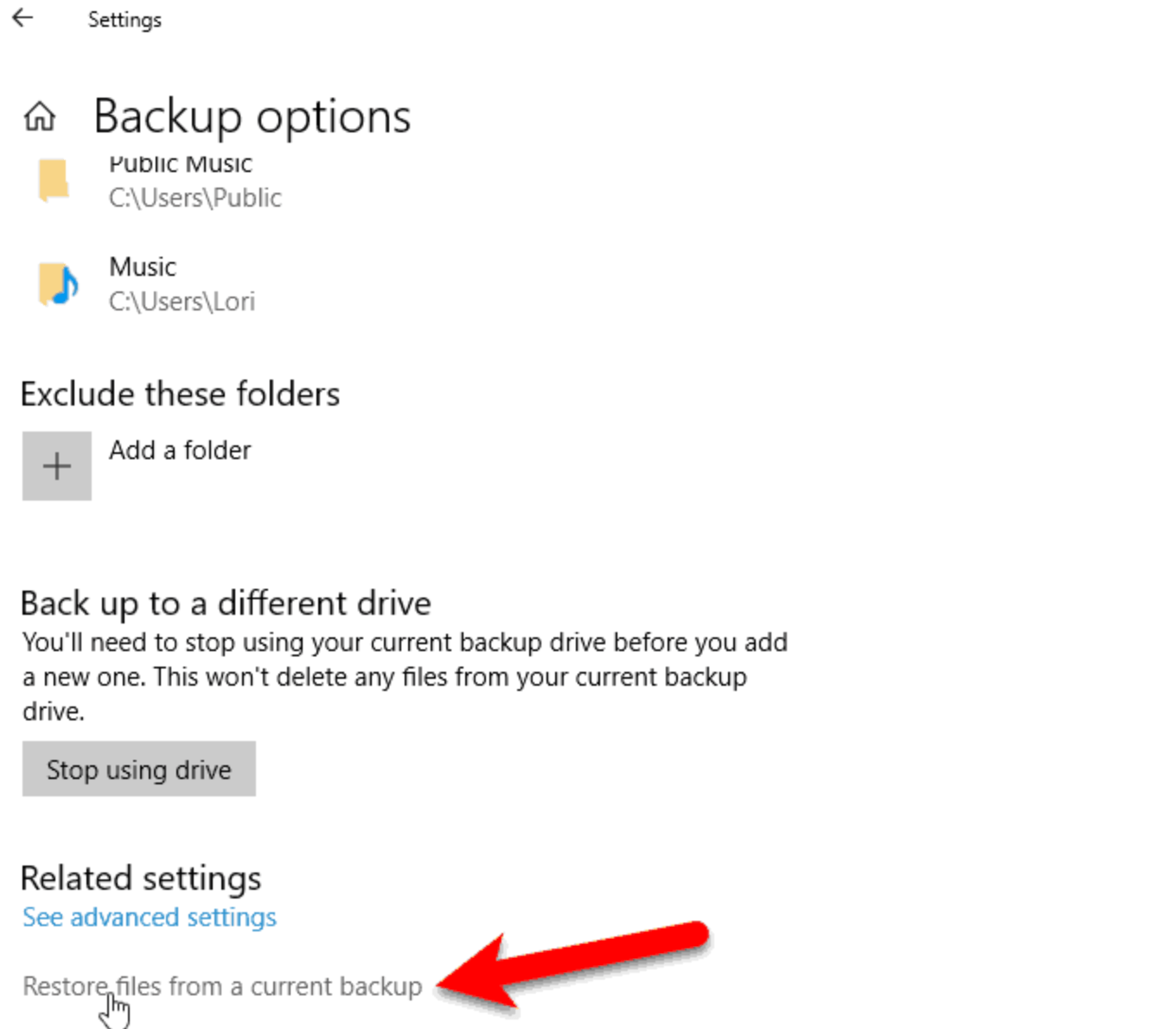 Use Windows File History